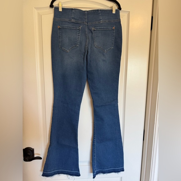 INC Denim Pull On Flare Jeans Sz 8/29 - Picture 2 of 4